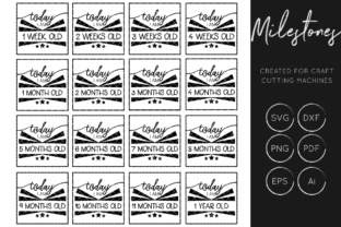 Baby Milestone Cut File X 16: A Must-Have for Creative Parents and Small Businesses