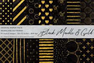 Black Marble Gold Digital Paper for Creative and Professional Projects