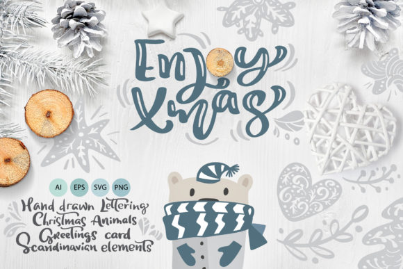 Enjoy Xmas Scandinavian Christmas Design: A Creative Resource for Holiday Projects