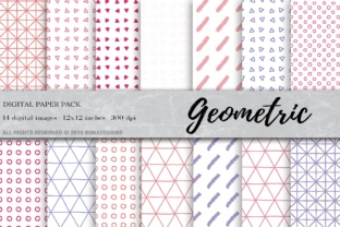 Geometric Digital Paper and Geometric Background for Creative Workflows