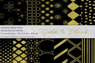 Gold Black Digital Paper: A Versatile Design Resource