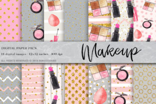 Makeup Fashion Digital Paper