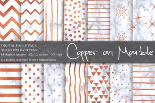 Marble Rose Gold Digital Paper