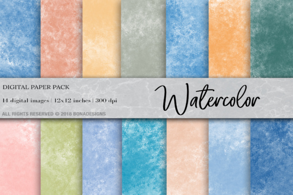 Watercolor Background & Digital Paper