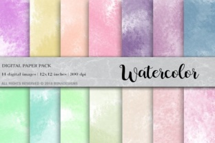 Watercolor Background Digital Paper for Creative Projects